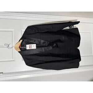 Boys Suits for Kids Size 18 Black 2 Pieces Shawl Lapel K61